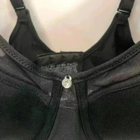 Bali Women’s Smoothing Comfort Breathable Cups Adjustable Straps Black Bra 34D - Picture 2 of 9